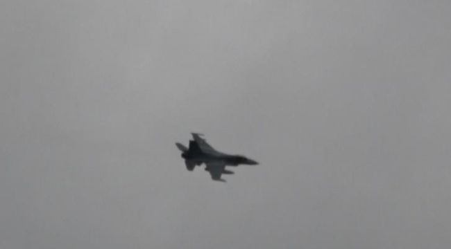 Bilecik semalarında F-16 uçakların Kurtuluş Uçuşu