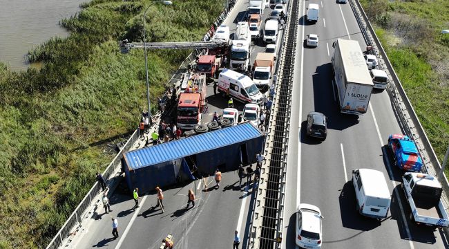 Büyükçekmece TEM'de feci kaza