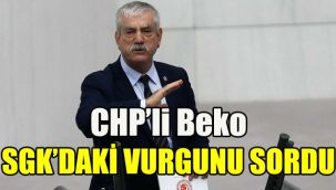 CHP'li Beko SGK'daki vurgunu sordu
