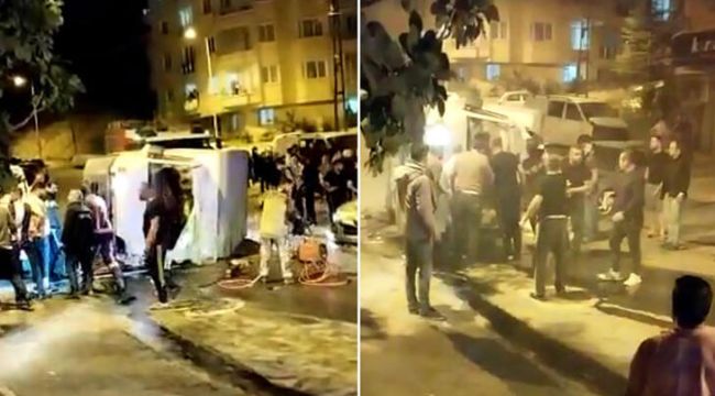 Devrilen kamyonetin sürücüsü yaşamını yitirdi