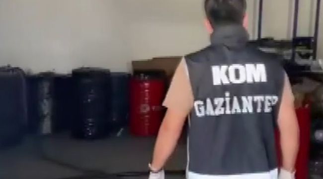 Gaziantep'te 2 bin litre kaçak akaryakıt ele geçirildi