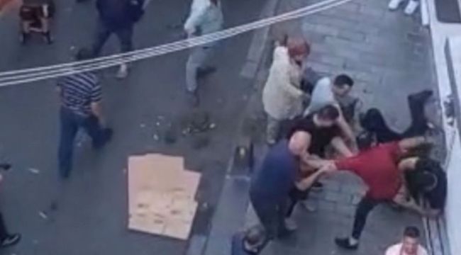 İstanbul'da yaşlı adamı döven şahsa dayak