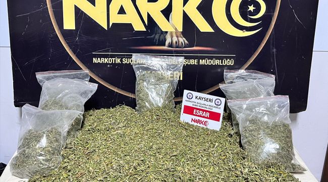 Kayseri'de yasaklı madde operasyonu