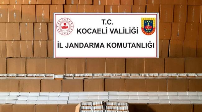 Kocaeli'de 11 milyon 580 bin adet makaron ele geçirildi