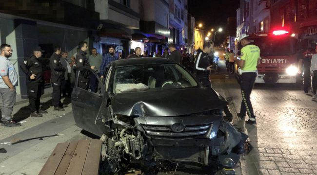 Sinop'ta trafik kazasında cadde savaş alanına döndü