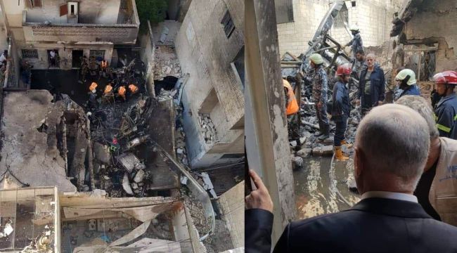 Suriye'de helikopter düştü
