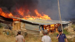 Tokat'ta korkutan yangın
