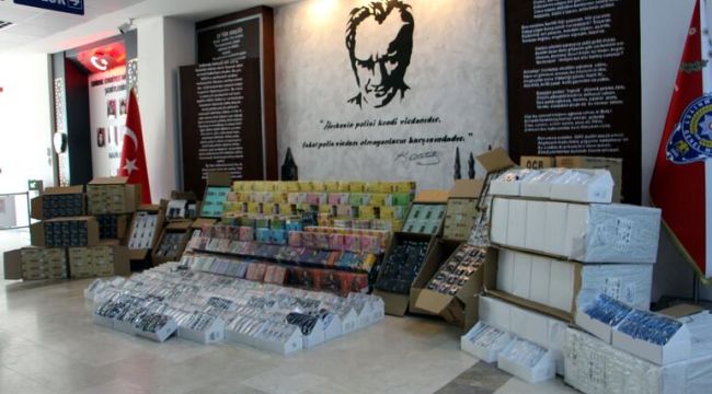 5 milyon TL'lik gümrük kaçağı ürün