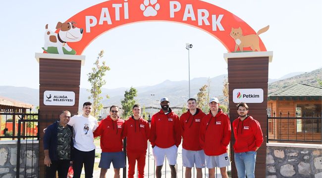 Aliağa Petkimsporlu Oyuncular Pati Park’ta moral depoladı