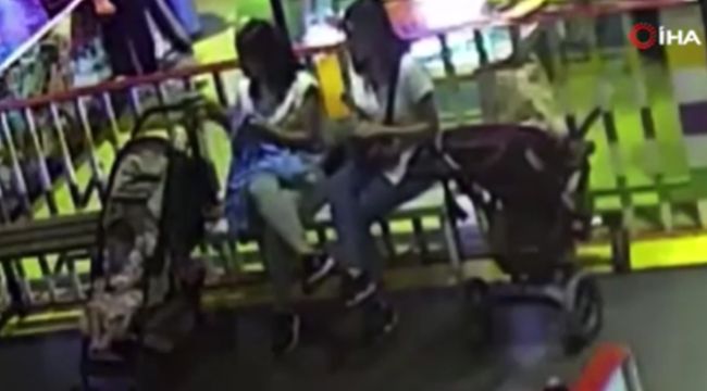 Çantayı kamufle ederek çaldı
