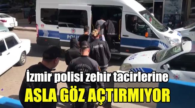 İzmir polisi zehir tacirlerine göz açtırmıyor: 4 gözaltı