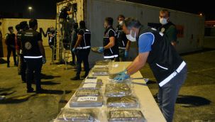 Mersin Limanı'nda konteyner gemisinde uyuşturucu operasyonu