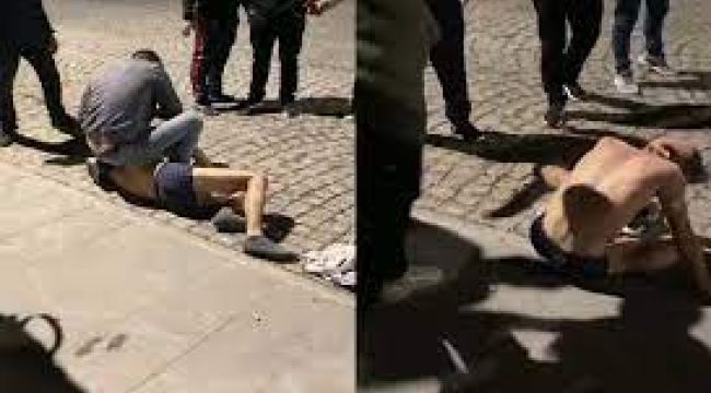 Mesaj attığı gen kızın yakınları tarafından çıplak darbedildi