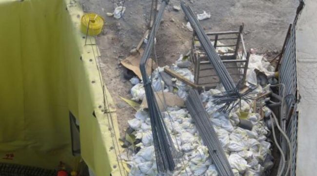 Metro şantiyesinde hırsızlık iddiası