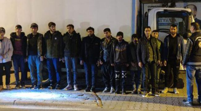11 kaçak göçmen yakalandı