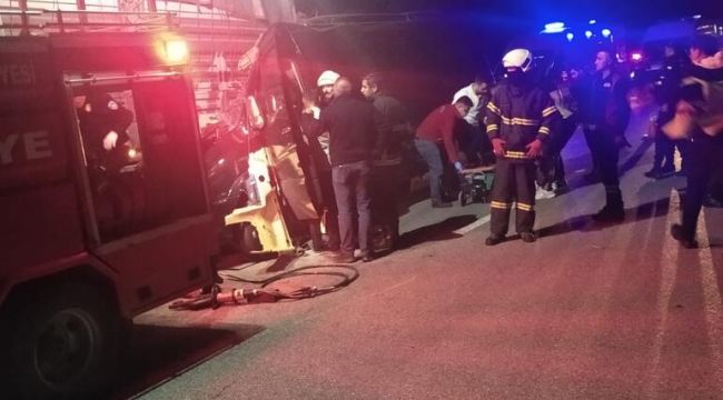Amasya'da feci kaza