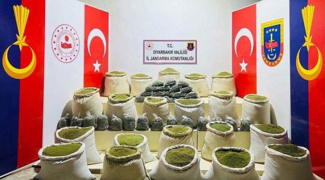 İçişleri: Diyarbakır'da 542 kilo esrar ele geçirildi