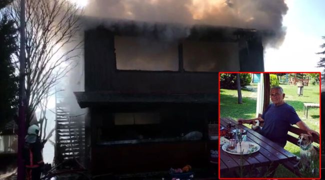 2 katlı restoranında çıkan yangında öldü