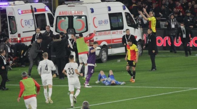 Altay kalecisi Ozan saldırgandan şikayetçi olmadı