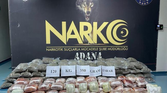 'Aşil', TIR'da valizlere gizlenmiş 120 kilo esrarı buldu