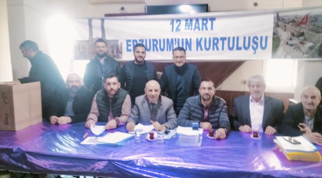 Bayraklı Erzurumlular derneğinin yeni başkanı Aksakal oldu