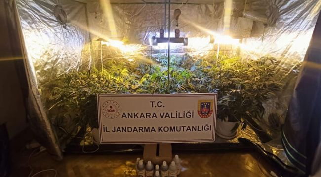 Evde iklimlendirme sistemli uyuşturucu üretimine 2 gözaltı
