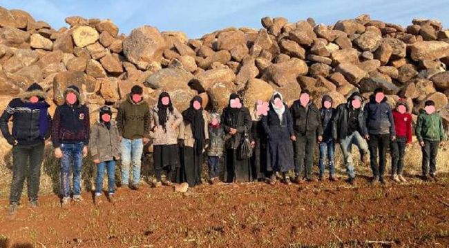 Kilis’te 24 kaçak göçmen yakalandı