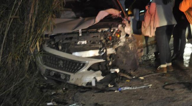 Otomobil ile kamyonetin çarpıştığı kazada 3 kişi yaralandı