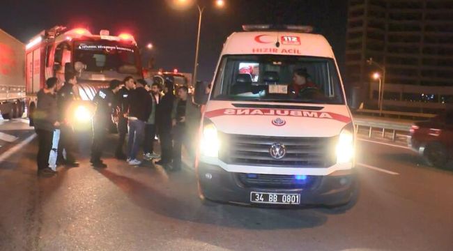 Sancaktepe'de meydana gelen kazada bir kişi ağır yaralandı