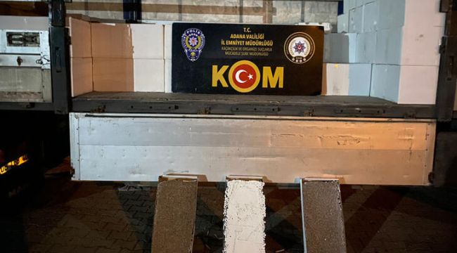 Adana’da 13,8 milyon doldurulmuş kaçak makaron ele geçirildi
