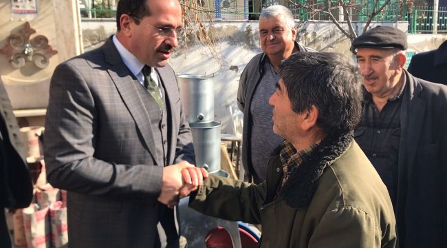 AK Partili Kırkpınar'a teşekkür ziyareti