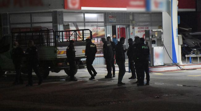 Akaryakıt istasyonuna ateş açıldı