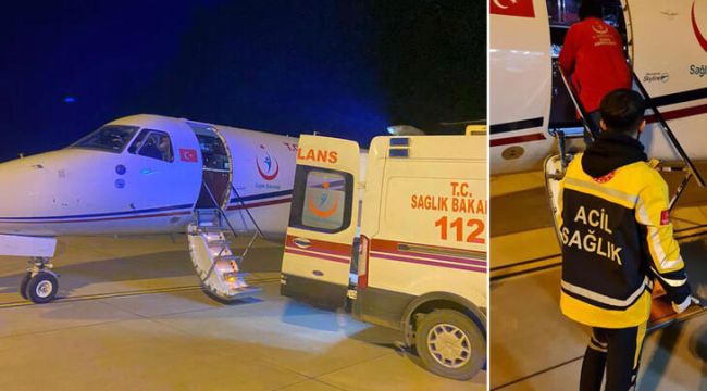 Ambulans uçak, Jiyan bebek için havalandı