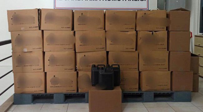 Ankara'da 1500 litre etil alkol ele geçirildi