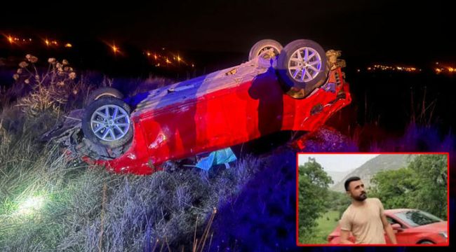 ‘Araç içi acil çağrı sistemi’ ile tespit edilen kazada takla atan aracın sürücüsü öldü