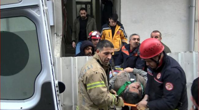 Avcılar'da inşaattaki kontrol sırasında asansör boşluğuna düştü