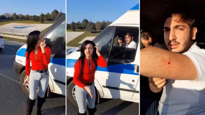 Başakşehir&#039;de ambulans şoförünü yaralayan kadın serbest bırakıldı