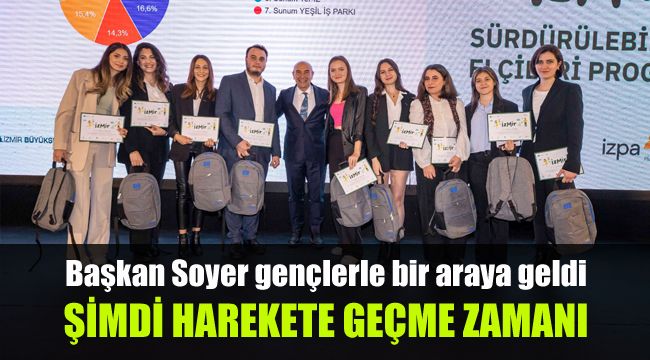 Başkan Soyer genç sürdürülebilirlik elçileri ile bir araya geldi