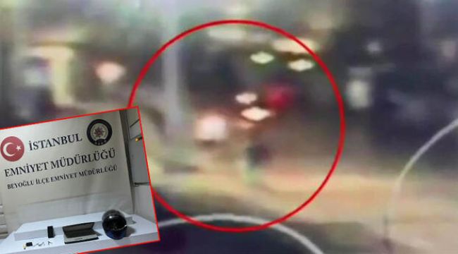Beyoğlu'nda motosikletli kapkaççı