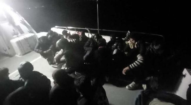 Bodrum açıklarında 40 kaçak göçmen yakalandı