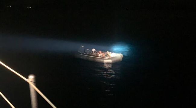 Bodrum açıklarında 45 kaçak göçmen kurtarıldı