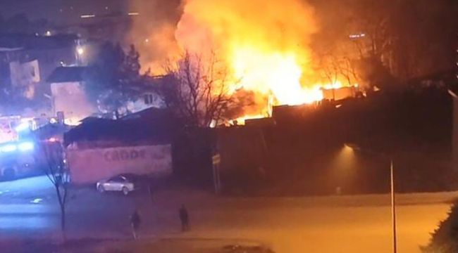 Bursa'da geri dönüşüm tesisinde yangın