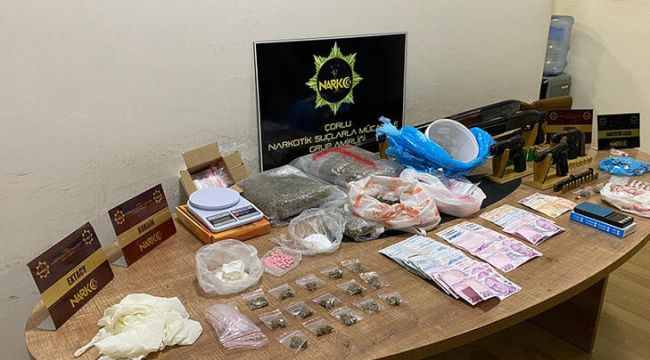 Çorlu'da uyuşturucu operasyonu