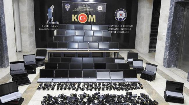 Edirne’de 3 milyon lira değerinde kaçak elektronik ürün ele geçirildi