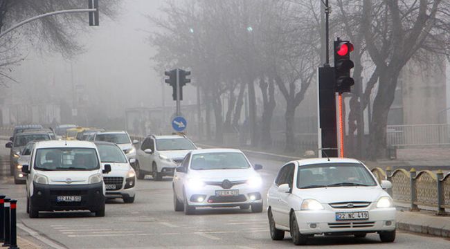 Edirne’de yoğun sis