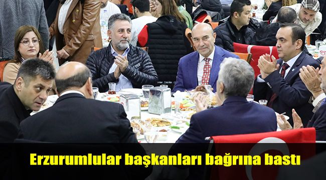 Erzurumlular başkanları bağrına bastı