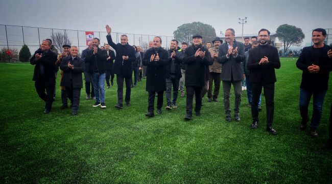Halilbeyli yeni futbol sahasına kavuştu