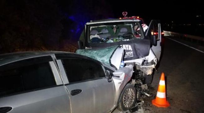 Isparta'da hatalı sollama kazası