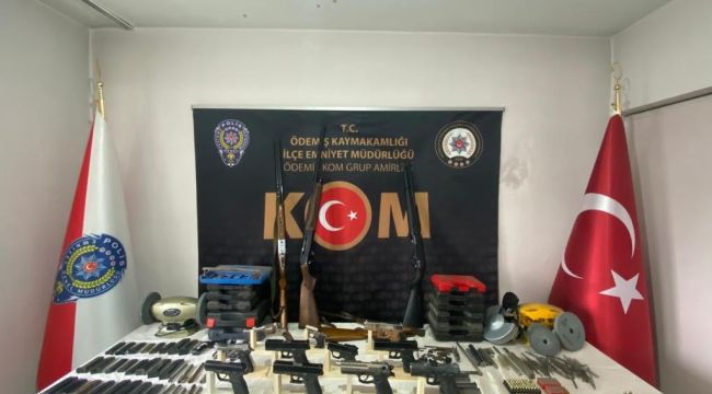 İzmir'de tabanca imalatı operasyonu: 4 kişi gözaltına alındı