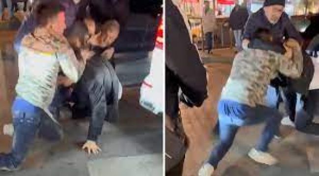 Küçükçekmece'de 'aracıma çarptın' kavgası